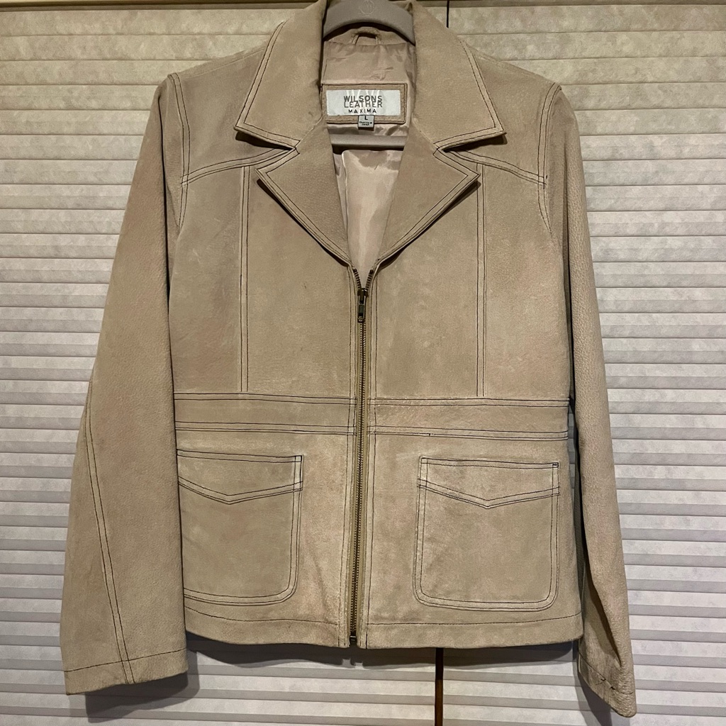 Wilsons Leather Tan Suede Jacket